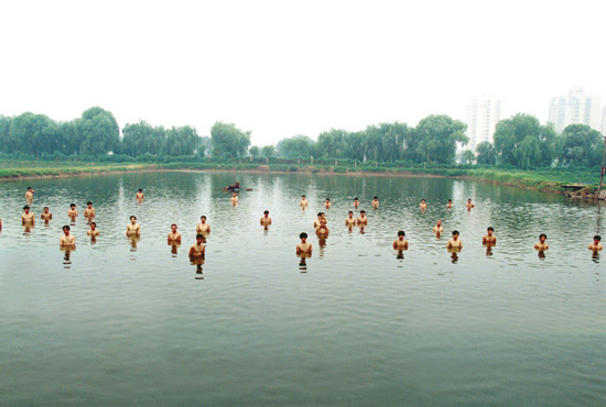 Zhang Huan: To Raise the Water Level in a Fishpond